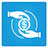 A small blue icon of hands exchanging money.