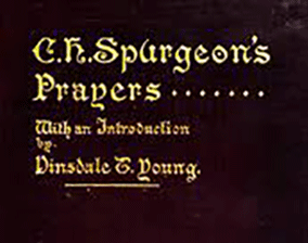 Antique burgundy cover of C.H. Spurgeon's Prayers